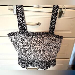 Loft cropped and lined top. Size medium